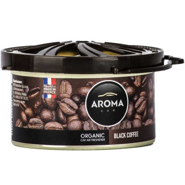 Ароматизатор Aroma Car Organic 40g — BLACK COFFEE (48шт.), фото 1
