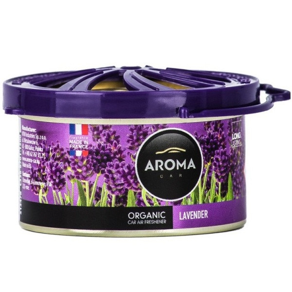 Ароматизатор Aroma Car Organic 40g — LAVENDER (48 шт.)