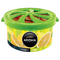 Ароматизатор Aroma Car Organic 40g — LEMON (48 шт.)