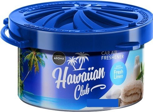 Ароматизатор Aroma Car Organic Hawaiian Club 40g — FRESH LINEN (48 шт.)