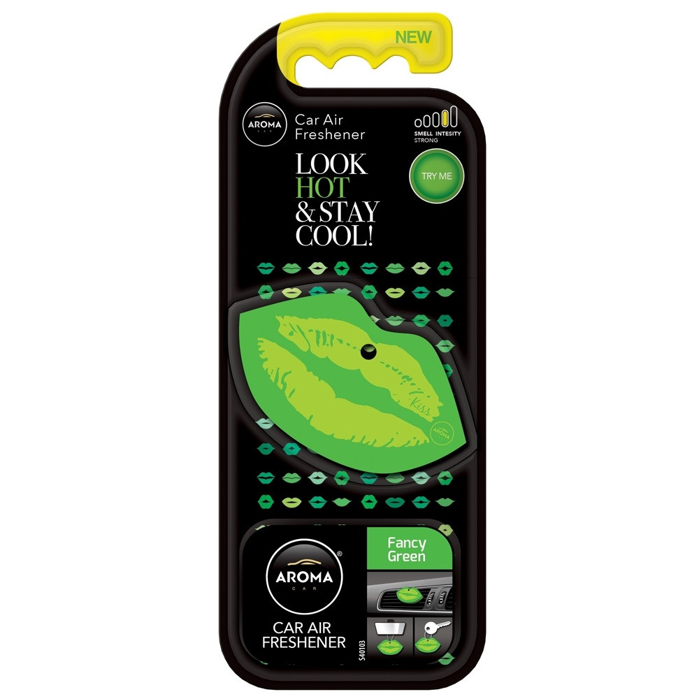 Ароматизатор Aroma Car LIPS - FANCY-GREEN (14шт.), фото 1