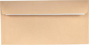 Конверт DL 110*220мм скл., кремовий 80г/м (500)