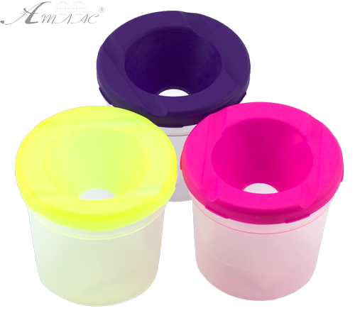 Склянка-непроливайка 7,6 х 7,6 х 7,6 см пластикова