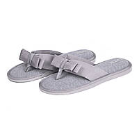 7147 Тапочки женские HS-VL Flip Flops бант серый р.38/39