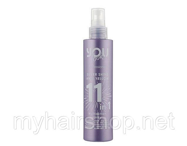 Спрей для світлого волосся You Look Professional Silver Shine Anti Yellow 11 в 1 200 мл