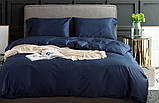 Постільна білизна Classic Blue Сатин однотонна, фото 3