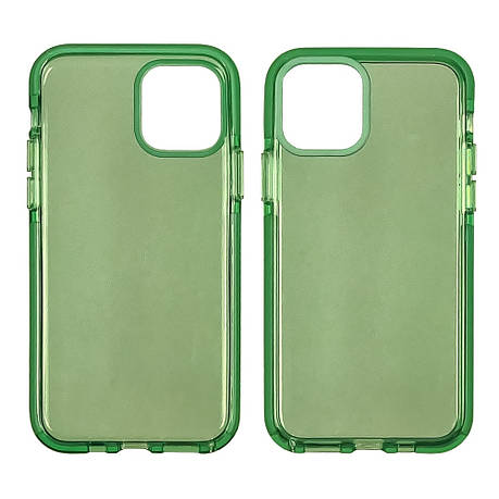 Чохол силіконовий Clear Neon для Apple iPhone 12 Pro Max колір № 05 зелений, фото 2