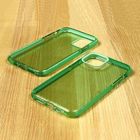 Чохол силіконовий Clear Neon для Apple iPhone 12 Pro Max колір № 05 зелений, фото 2