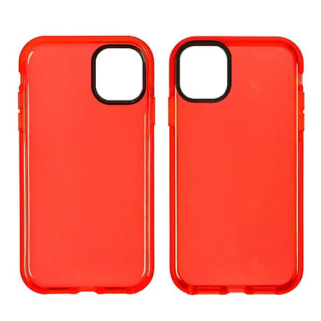 Чохол силіконовий Clear Neon для Apple iPhone 12 Pro Max колір № 14 червоний, фото 2