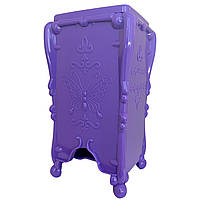 Контейнер - подставка пластиковая для безворсовых салфеток с бабочкой Фиолетовый