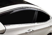 Полная окантовка стекол (10 шт, нерж.) Hyundai Elantra 2011-2015 гг. TMR Накладки на двери Хюндай Элантра