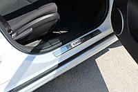 Накладки на пороги (4 шт, OmsaLine) Chevrolet Cruze 2009 гг. TMR Накладки на пороги Шевроле Крузе