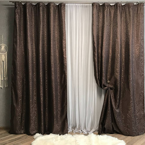 Купить Красивые шторы в спальню, жаккардовые шторы, шторы в гостиную ...