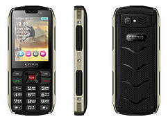 Телефон кнопковий чорний з великим дисплеєм і камерою на 4 сім-карти Servo H8 black