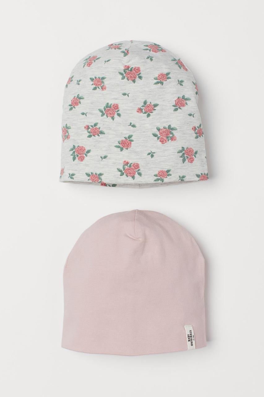 Шапка дитяча квітковий принт H&M  1-2  роки, фото 1