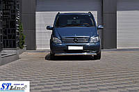 Mercedes Vito 639 2004-2010 Труба нижняя одинарная 70мм TMR Передние защиты Мерседес Бенц Вито W639