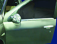 Наружняя окантовка стекол (4 шт, нерж.) Renault Symbol 2008-2013 гг. TMR Накладки на двери Рено Симбол