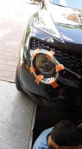 Nissan Juke 2010-2014 накладки на передние фонари OmsaLine TMR Накладки ...