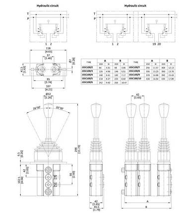 Джойстик JSSC100 для гідророзподільника GMS, фото 3