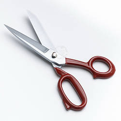 Кравецькі ножиці 23 см з червоними ручками PIN BRT-09