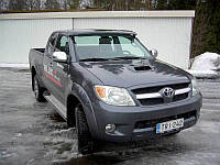 Козырек лобового стекла (на кронштейнах) Toyota Hilux 2006-2015 гг. TMR Козырьки Тойота Хайлюкс