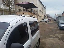 Renault Kangoo 2008 ⁇  Рейлінги Skyport сірий мат на Максі базу TMR Рейлінгі Рено Кенго