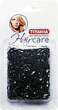 OUTLET Гумки для волосся силіконові чорні 150 шт. TITANIA art.8066/B, фото 4