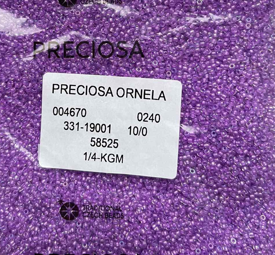 Бісер 10/0, No58525 фуксія (уп.50 грамів)