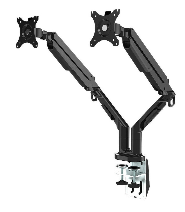 Настільне кріплення для двох моніторів Loctek DLB851D Black