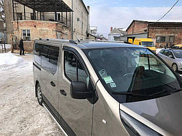 Renault Trafic 2015 Рейлінги Хром (Пласт.Крепл.) на коротку базу TMR Рейлінгі Рено Трафік