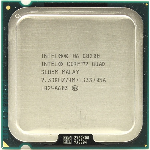 Б/В, Процесор, Intel Cor 2 Quad Q8200, s775, 4 ядра, 2.33 гГц