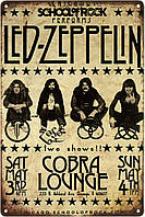 Металлическая табличка / постер "Led Zeppelin (Cobra Lounge)" 20x30см (ms-103379)