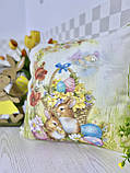 Наволочка Пасхальна оксамитова з принтом 45х45 см., фото 3