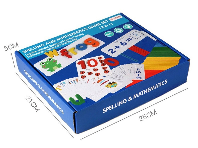 Развивающий игровой набор для обучения счету и английскому алфавиту, Набор цифр, знаков и английских букв - фото 10 - id-p1586298195