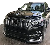 Toyota Prado 150 Накладки на передний и задний бампер Modelista V1 (2017-) в белом цвете TMR Тюнинг переднего