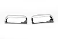 Накладки на зеркала вариант №2 (2 шт, нерж) Ford Connect 2010-2013 гг. TMR Накладки на зеркала Форд Коннект