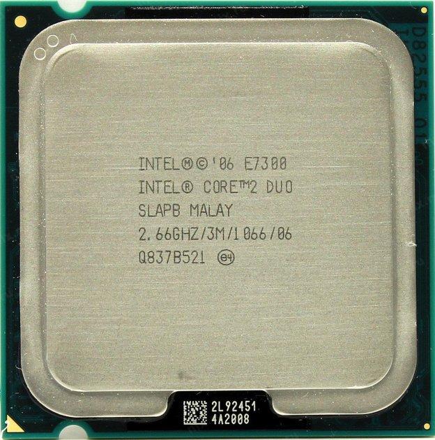 Б/В, Процесор, Intel Core 2 Duo E7300, s775, 2 ядра, 2.66 гГц