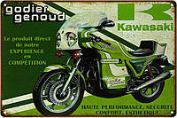 Металлическая табличка / постер "Kawasaki 1000 GG (Godier Genoud)" 30x20см (ms-103513)