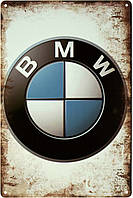 Металлическая табличка / постер "BMW (Logo)" 20x30см (ms-103520)