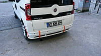 Накладка на задний бампер Emotion (под покраску) Fiat Fiorino/Qubo 2008 гг. TMR Тюнинг заднего бампера Фиат