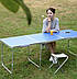 Стіл-валізатор розкладний для пікніка та кемпінгу Folding Table, Туристичний великий похідний стіл зі стільцями, фото 5