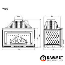 Камінна топка Kaw-Met W16 (13,5 kW) EKO, фото 5