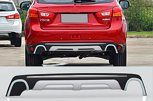 Mitsubishi ASX 2013-2015 Задня накладка TMR Тюнінг заднього бампера Мітсубісі АСХ
