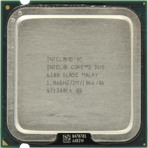 Б/В, Процесор, Intel Cor 2 Duo E6300, s775, 2 ядра, 1.86 гГц