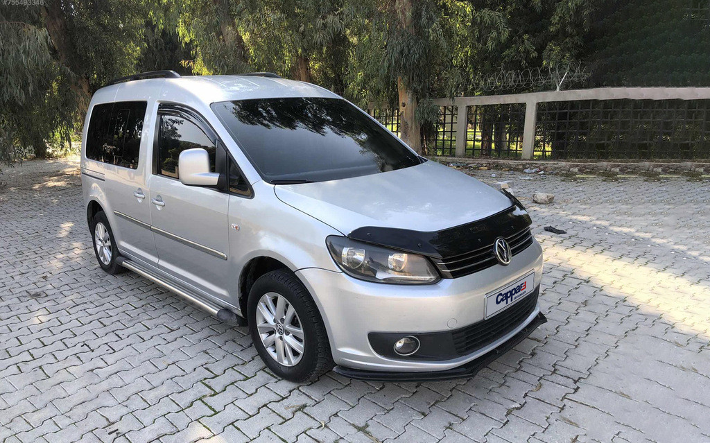 Дефлектор капота (EuroCap) Volkswagen Caddy 2010-2015 гг. TMR Дефлектор на капот (Мухобойка) Фольксваген Кадди - фото 2 - id-p1586297998