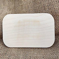 Дерев'яний прямокутник 14,5х9.4 см. Заготовка для декупажу. під декорування. для розпису, фото 5