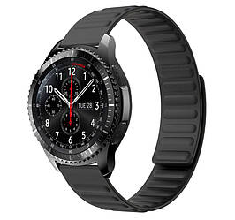 Силіконовий магнітний ремінець Primolux Magnet для годинника Samsung Gear S3 Classic SM-R770 / Frontier RM-760 - Black