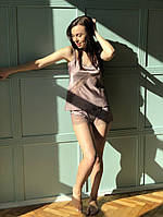 Піжама майка + шорти мереживо