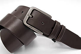 Чоловічий шкіряний ремінь класичний коричневий 40 мм.