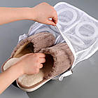 Сітчастий мішок для прання взуття (28х25х8см) / Пральний мішок, фото 9